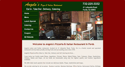 Desktop Screenshot of angelospizzafords.com